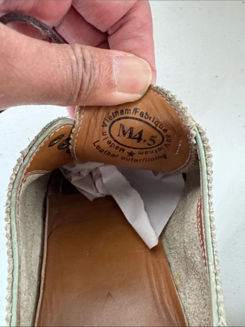 John Fluevog Gateway Oxfords Mint Blue Leather Brogue Shoes Sz M 4.5 Art Chic